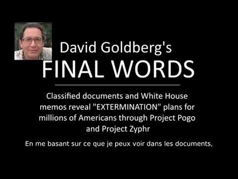 David Goldberg's final words and his hand written notes on Project Pogo and Project Zyphr HD