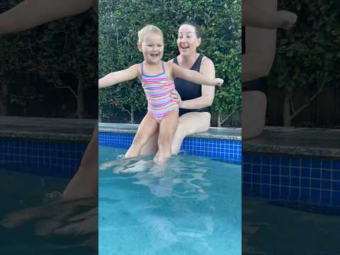 Backyard Swimming Pool Fun #babyswimming #toddlerlearning #swimmingpool #familytime #poolparty