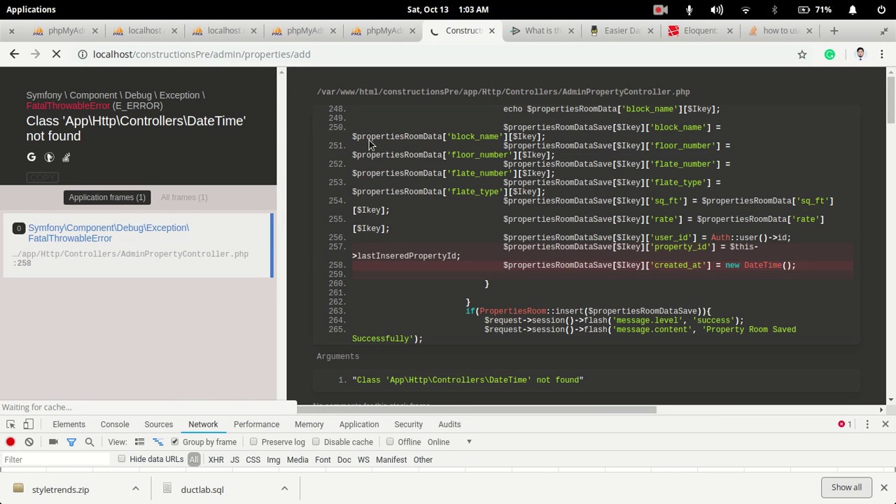 Class 'App\Http\Controllers\DateTime' not found in laravel 5.7  | how to use php DateTime()  Laravel