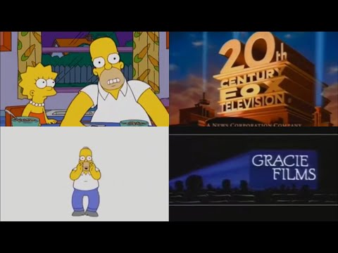 The Simpsons: Homer gets interrupted by 20th Century Fox & Gracie Films Logo - Season 18 Episode 22