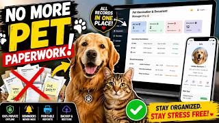 This Etsy Pet Tracker Made My Life SO Much Easier 🐾 | Dog & Cat Health Records