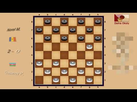 Norel Monya (MDA) - Gasanov Parviz (AZE). World_Russian Checkers_Men-1998. Semifinal.