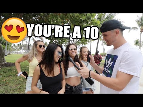 ASKING GIRLS TO RATE 2K YOUTUBERS 1-10 (PUBLIC INTERVIEW)