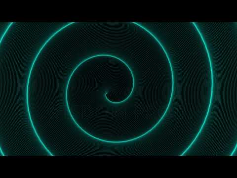 4K Endless Spiral Rotating Infinite Circular Glowing Vortex Seamless Loop Animation - Stock Footage