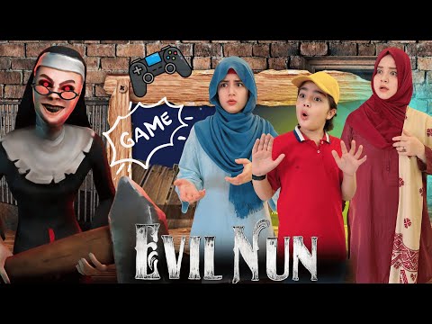 We Played Evil Nun Game In Real Life 🎮 Kia Humny Stage 1 Complete Karli? 😫 Part-1 | Rida Naqqash