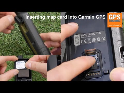 How to insert a map card into a Garmin GPS Unit