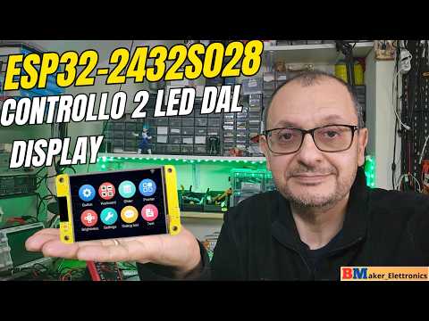 ESP32-2432S028_Controllo 2 LED dal display