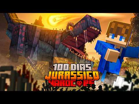 SOBREVIVI 100 DIAS NO MUNDO JURASSICO DO MINECRAFT HARDCORE
