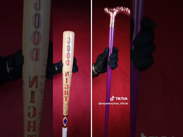 Vídeo relacionado con Bate de béisbol Inflable Oficial de Harley Quinn del Escuadrón Suicida de Rubies: Accesorio Ligero para niños y Adolescentes