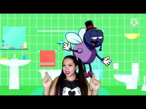 Preescolar. las vocales. Una mosca parada en la pared.