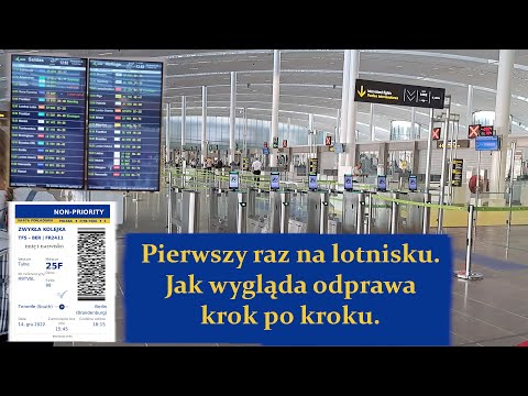 First time at the airport. What's the check-in process like, step by step?