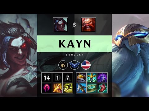 Kayn Jungle vs Gragas - NA Diamond Patch 25.18