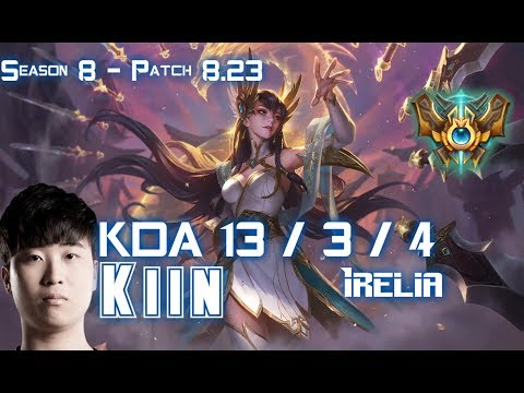 Kiin IRELIA vs EZREAL ADC - Patch 8.23 KR Ranked