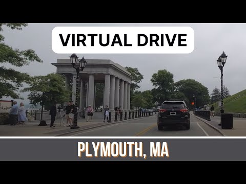 Driving through Plymouth, Massachusetts - America's Hometown - New England Travel