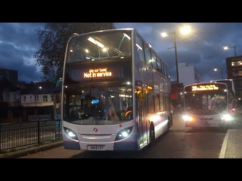 *Absolutely Pelted* First Essex (BN) Enviro 400 Trident SN58 CFP 33548 Route 25