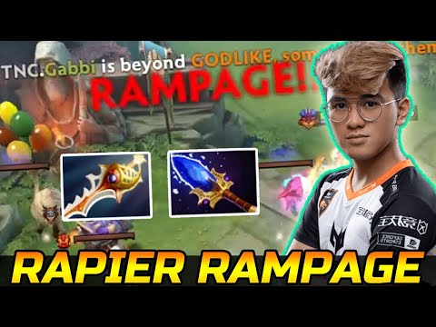 GABBI 2X RAMPAGE - AGHANIMS + RAPIER FOUNTAIN DIVE