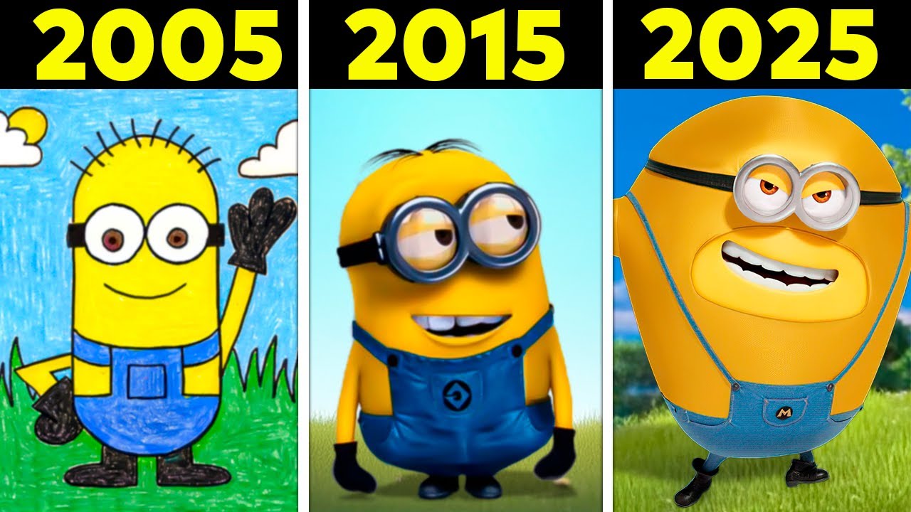 TUDO Sobre a EVOLUÇÃO dos MINIONS! (2005-2025)