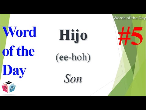 Spanish Word of the Day ★ Son ★ Spanish Words ★ Learn Spanish For Beginner