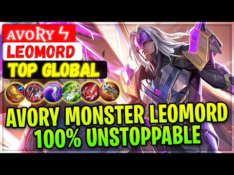 Avory Monster Leomord 100% Unstoppable [ Top Global Leomord ] ᴀᴠᴏʀʏ ϟ - Mobile Legends Gameplay