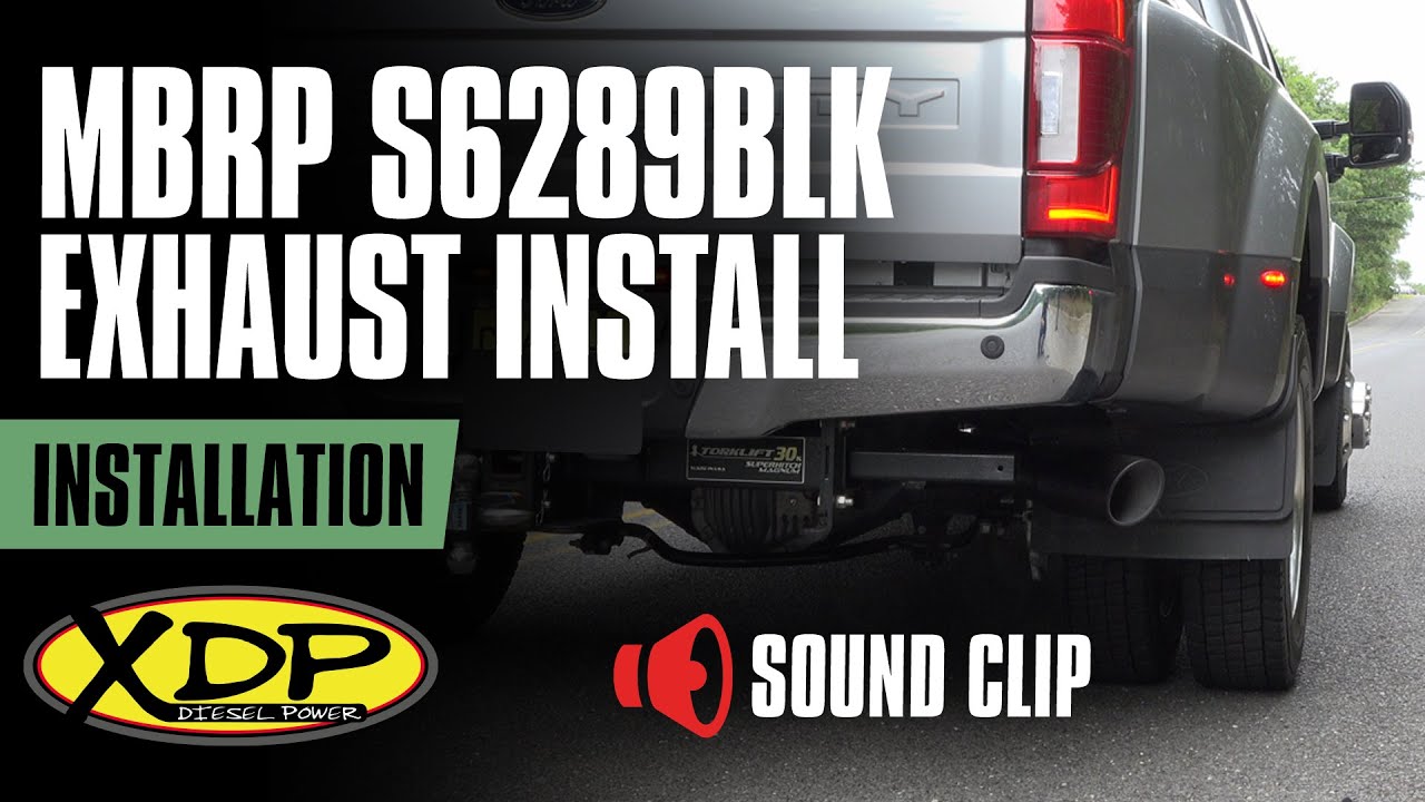 MBRP 4” BLK Series Filter Back Exhaust Sound Clip & Installation