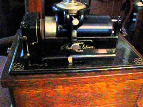 Edison Blue Ambrol cylinder #4027 Rose of Washington Square