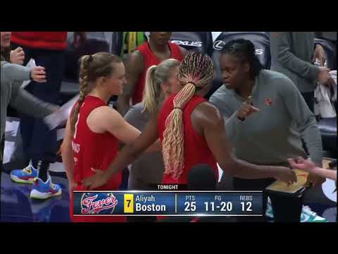 Last minute of Atlanta Dream vs Indiana Fever