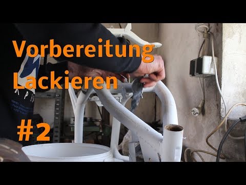 Simson Schwalbe KR 51/1 Lackieren Vorbereitung / Sandstrahlen / Restauration /  Erklärung Teil 2