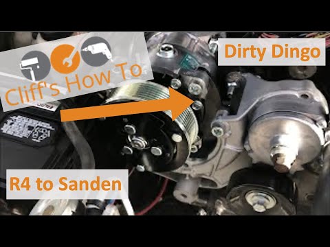 R4 to Sanden Dirty Dingo Adapter Install S10 V8 LS/Vortec