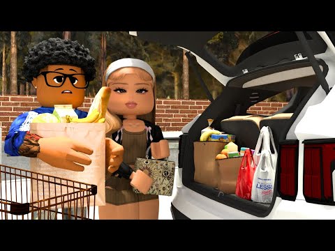PARENTS Home ALONE DAY Routine.. *Grocery Haul & School Pickup* Roblox Bloxburg Roleplay