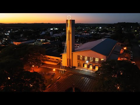 Drone em Alto Parana-PR -Por do Sol Santuario Santo Antonio de Padua (Igreja Matriz) 2026