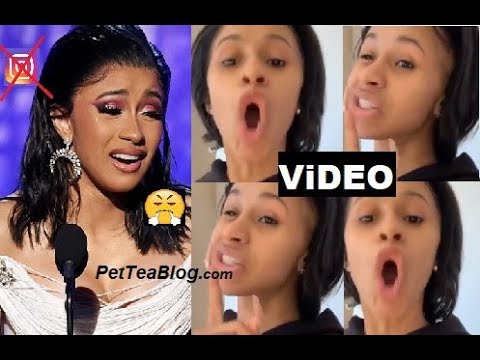 Cardi B Goes Off About Grammy Win Backlash & Deletes her Page (ViDEO)👀