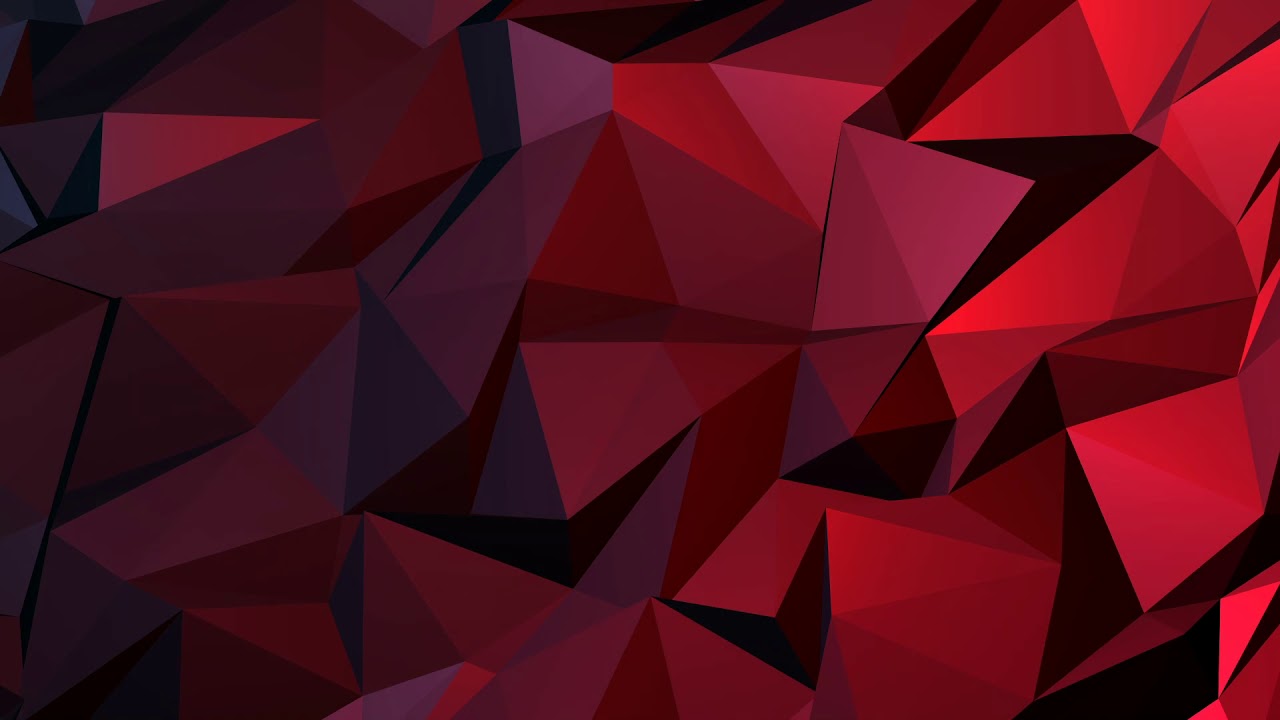 Abstract Red Polygon Background - Moving Background
