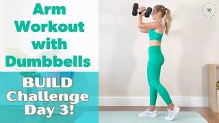 10 Minute Arm Workout with Dumbbells - at Home!