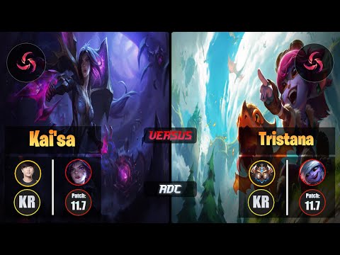 Ruler KAI'SA (ADC) [Hail of Blades] VS TRISTANA - Challenger KR Patch 11.7