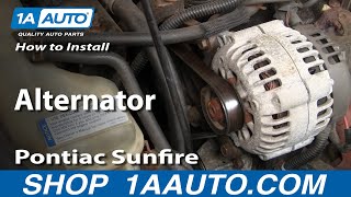 How to Replace Alternator 96-98 Pontiac Sunfire