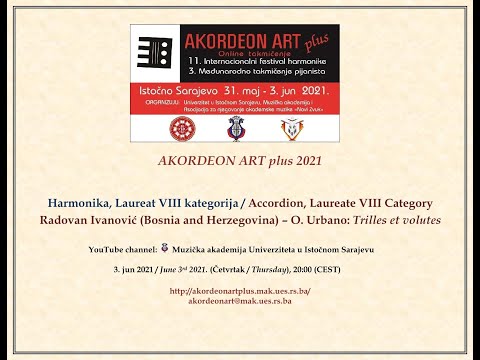 Radovan Ivanović (Bosnia and Herzegovina), O. Urbano: Trilles et volutes