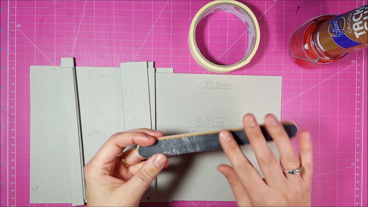 Como hacer una caja de cartón prensado