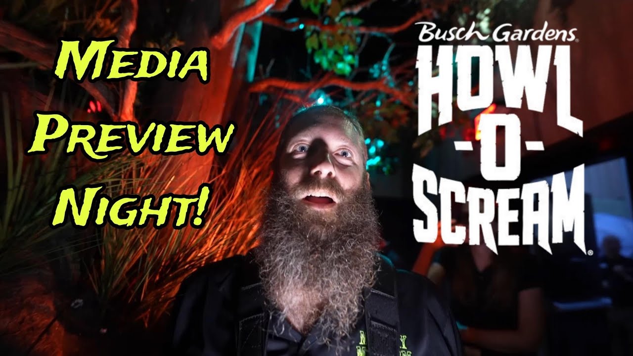 Busch Gardens Tampa Bay Howl-O-Scream 2024 Media Preview Event / Scream Cam Tour of Haunted House!