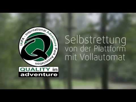 Selbstrettung von der Plattform im Hochseilgarten – IAPA Training