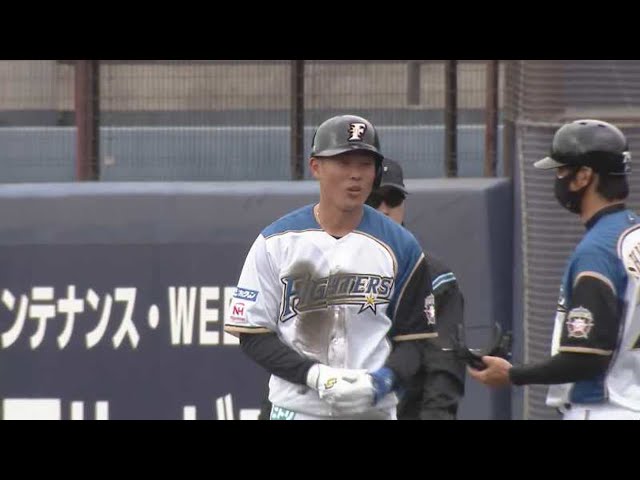 【ファーム】ファイターズ・高濱 同点に追いつくフェンス直撃のタイムリーヒット!! 2021/4/4 F-DB(ファーム)