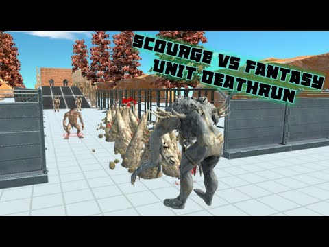 NEW - Scourge vs Fantasy Unit Deathrun - Animal Revolt Battle Simulator
