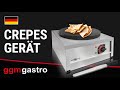 Commercial Electric Crepe Maker Ø400 mm – 60–300 °C - Stainless steel plate - Easy to clean