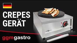 Crêpière professionnelle - Thermostat réglable - Ø 400mm