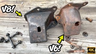 1974-78 Mustang II V6 To v8 Motor Mount Removal, Swap And Differences!!