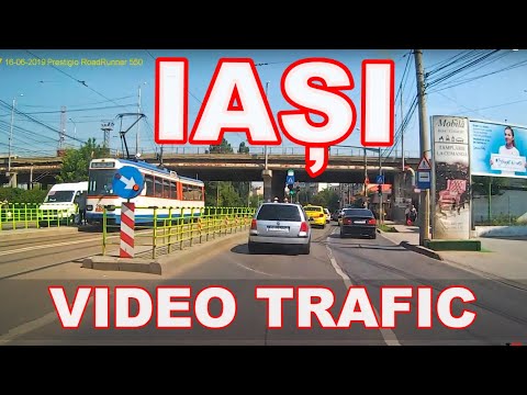 Orasul IASI tur virtual traseu Ciurea - Nicolina - Gara Mare imagini video FHD 1080 p
