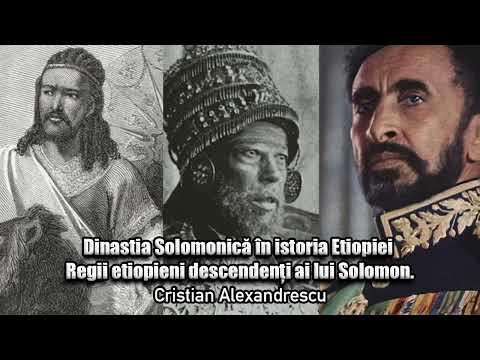 Dinastia Solomonica In Istoria Etiopiei * Regii Etiopieni Descendenti Ai Lui Solomon