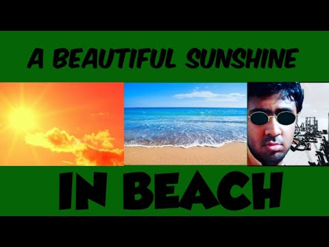 A beautiful sunshine in beach