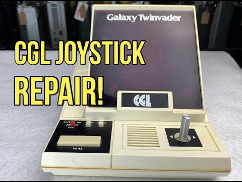 CGL Galaxy Twinvader Joystick Repair. Vintage Electronic Game Fix. Tabletop Space Invader Arcade