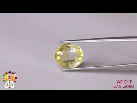 Yellow Sapphire 5.15ct. (Super Luxury) video