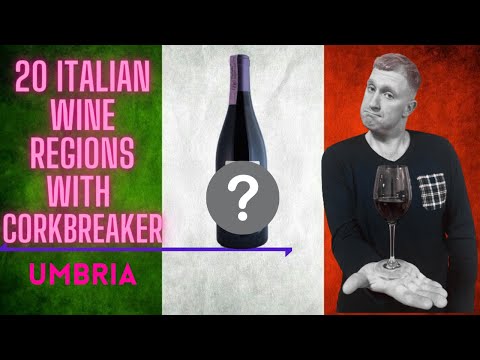 20 Italian Wine Regions with Corkbreaker - Umbria